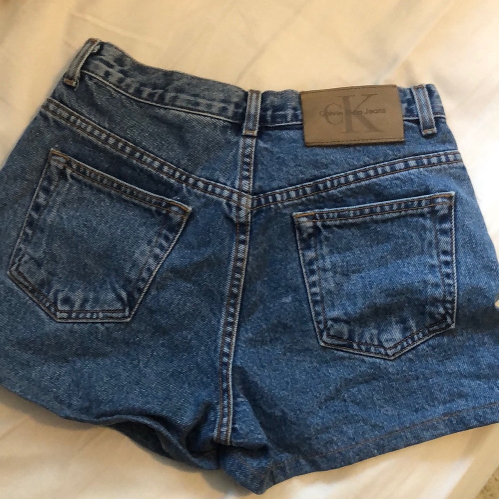 Calvin Klein Highwaisted Vintage Denim Shorts